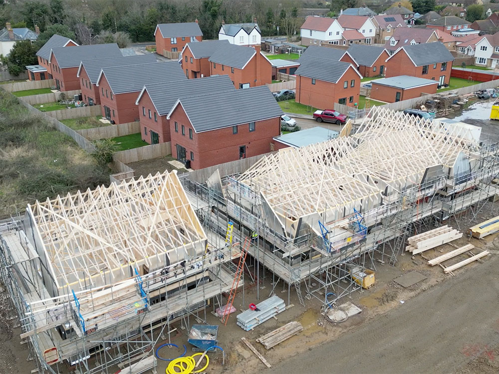 Phase three of a 42-unit residential development in Essex for an existing client began in December 2023.